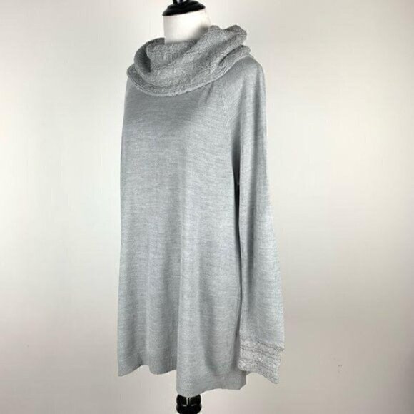 White stag sweater size XL 16-18 Gray metallic - Picture 5 of 8